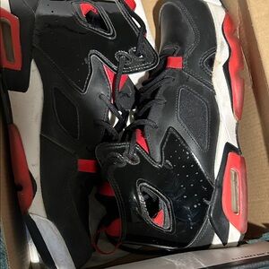 Jordan Kids Sneakers Black and Red